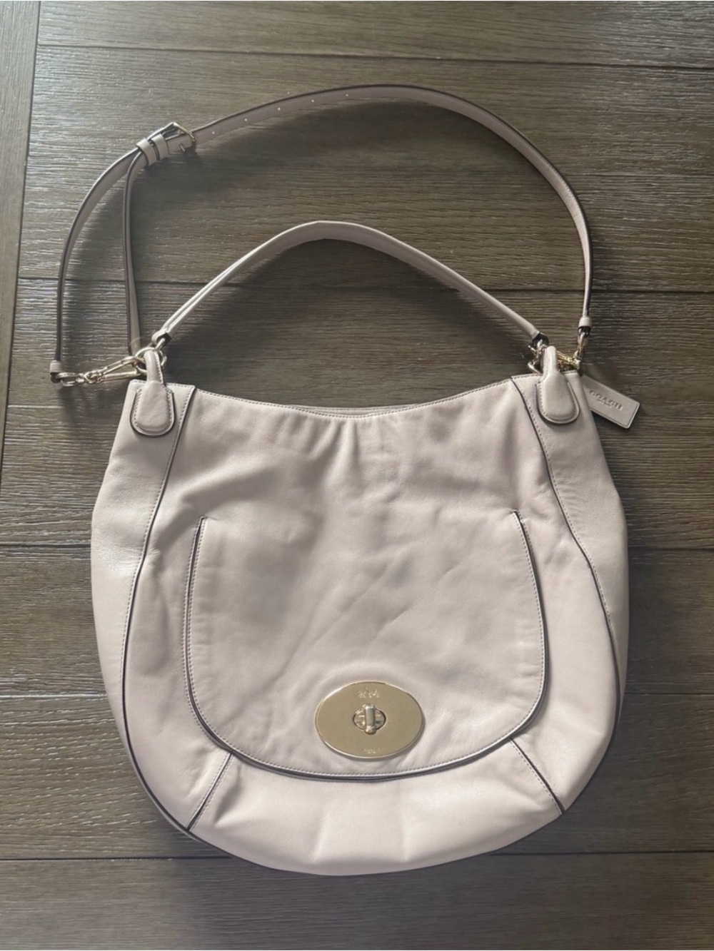Authentic Coach Leather Hobo Bag
